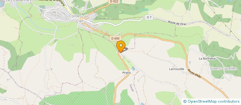 localisation de l'entreprise TP CONSTRUCTION  LIVERS-CAZELLES