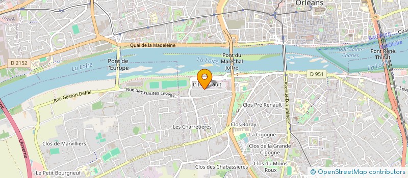 localisation de l'entreprise TP COURTAGE à ORLEANS