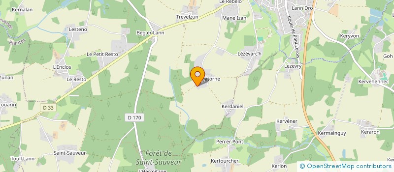 localisation de l'entreprise TP CREATION  MERLEVENEZ