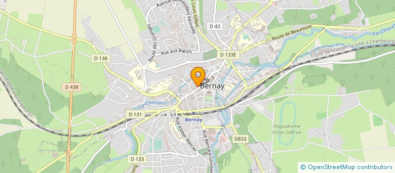 localisation de l'entreprise TP CUISINES BAINS RANGEMENTS  BERNAY