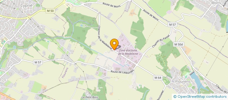localisation de l'entreprise TP D'OC à FLOURENS