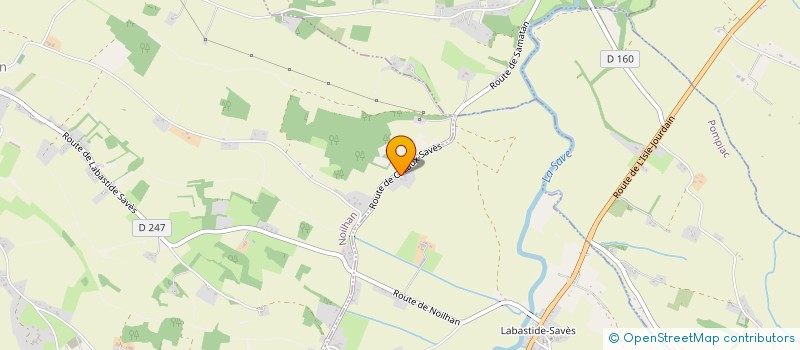 localisation de l'entreprise TP DE LA SAVE  LABASTIDE-SAVES