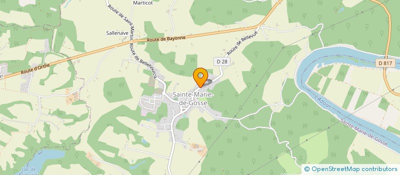 localisation de l'entreprise TP ECHAFAUDAGE à SAINTE-MARIE-DE-GOSSE