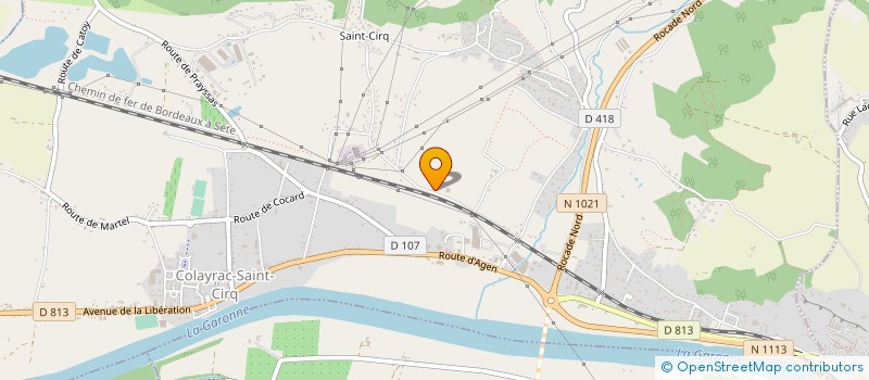 localisation de l'entreprise TP ET PISCINES 47  COLAYRAC-SAINT-CIRQ