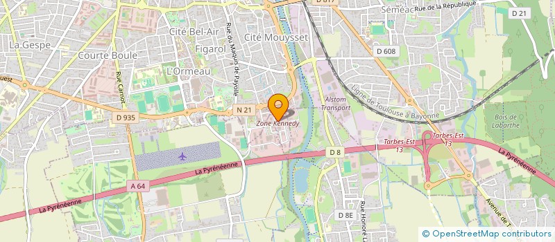 localisation de l'entreprise TP FROID ET SERVICES  TARBES