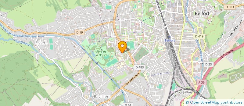 localisation de l'entreprise TP GOLD à BELFORT