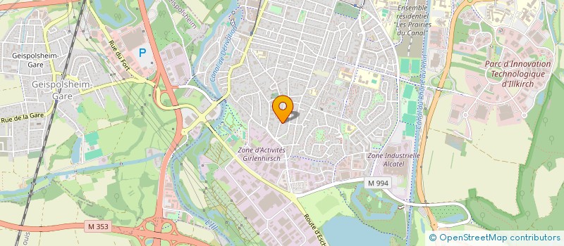 localisation de l'entreprise TP IMMO  ILLKIRCH-GRAFFENSTADEN