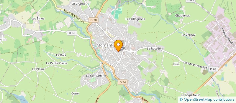 localisation de l'entreprise TP IMMO  MORNANT