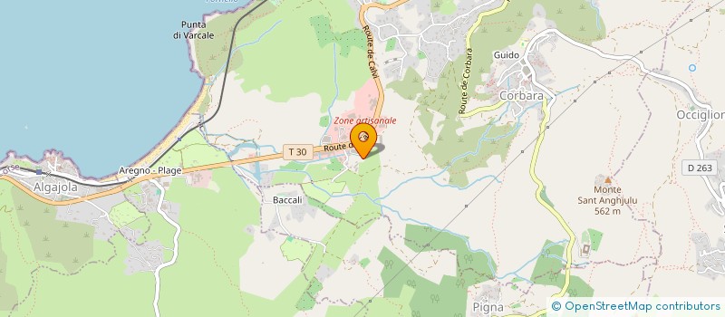 localisation de l'entreprise TP & INCENDIE à CORBARA