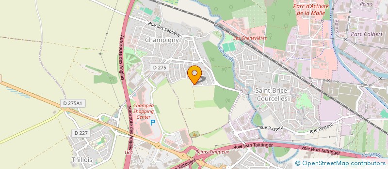 localisation de l'entreprise TP INVEST  SAINT-BRICE-COURCELLES