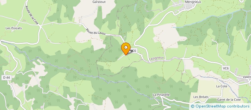 localisation de l'entreprise TP L.GACHET  LEZIGNEUX