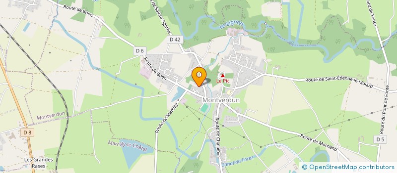 localisation de l'entreprise TP LARDET  MONTVERDUN