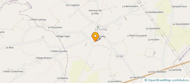 localisation de l'entreprise TP LEMERRE  LE LOREY