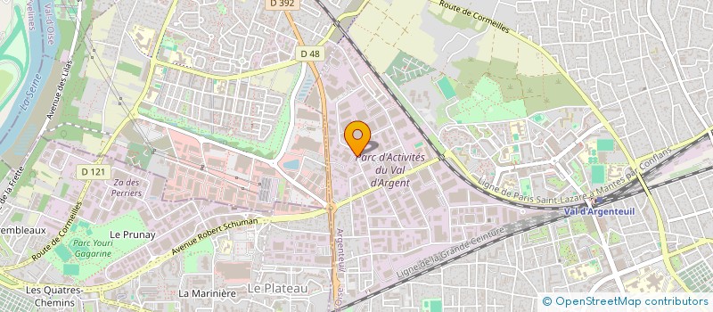 localisation de l'entreprise TP LOCATION PARIS à ARGENTEUIL