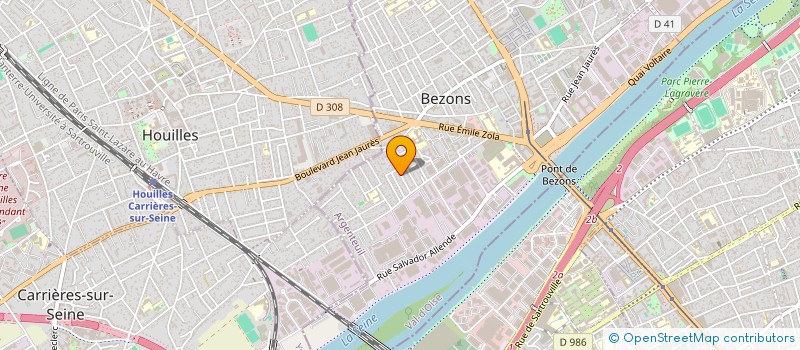 localisation de l'entreprise TP LOPES  BEZONS