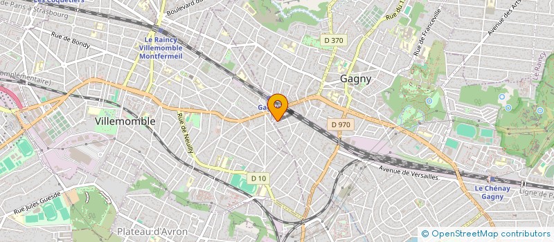 localisation de l'entreprise TP M BAR à GAGNY
