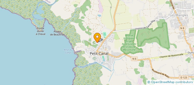 localisation de l'entreprise TP MARIGNY à PETIT CANAL