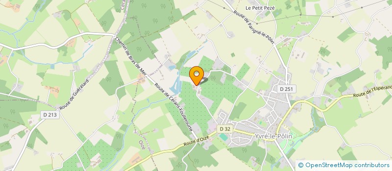 localisation de l'entreprise TP.MR  YVRE LE POLIN