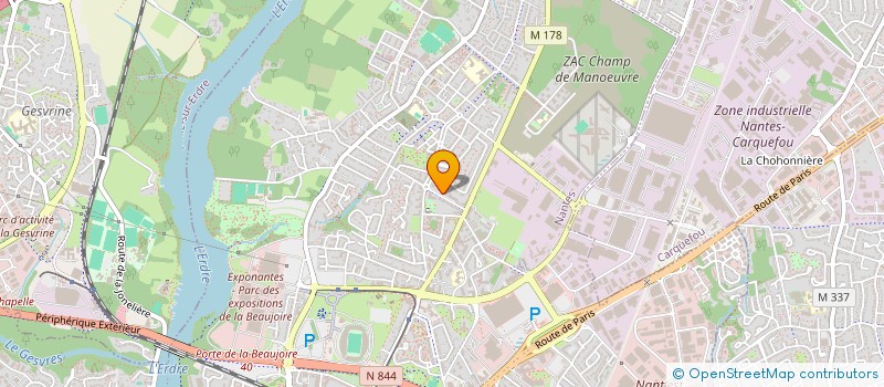 localisation de l'entreprise TP'PING  NANTES