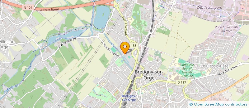 localisation de l'entreprise TP RAPIDE à BRETIGNY-SUR-ORGE