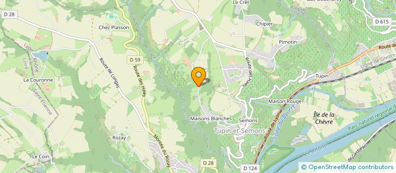 localisation de l'entreprise TP ROBERT  TUPIN-ET-SEMONS