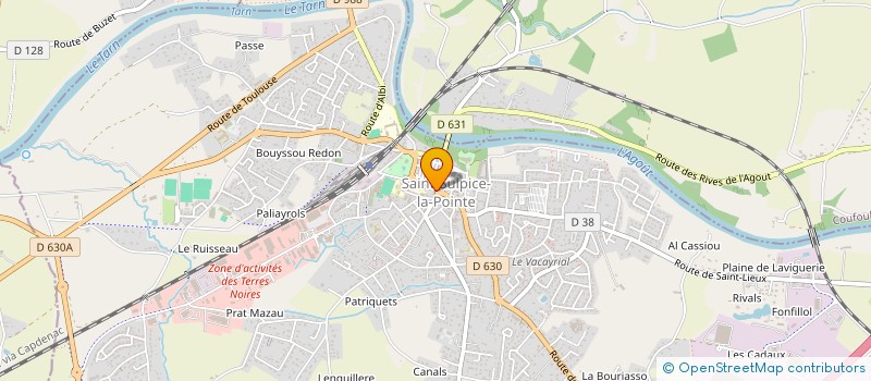 localisation de l'entreprise TP SAINT SULPICE à SAINT-SULPICE-LA-POINTE