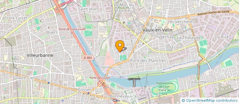 localisation de l'entreprise TP SERTI  VAULX-EN-VELIN