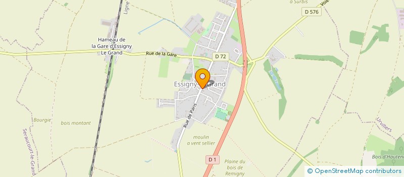 localisation de l'entreprise TP SERVICES à ESSIGNY-LE-GRAND