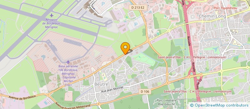 localisation de l'entreprise TP SERVICES à MERIGNAC