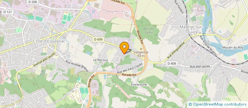localisation de l'entreprise TP SERVICES  MAGNAC-SUR-TOUVRE