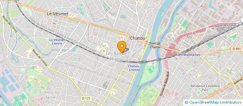 localisation de l'entreprise TP2  CHATOU