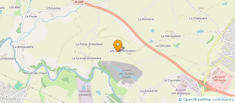 localisation de l'entreprise TP2M à SEVREMOINE