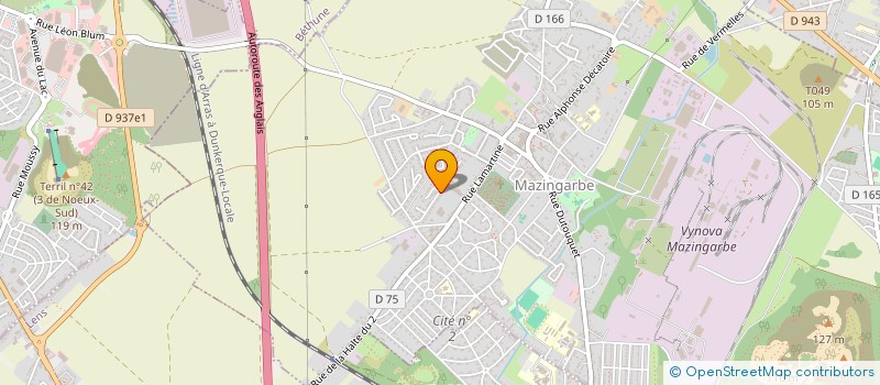 localisation de l'entreprise TP3D  MAZINGARBE