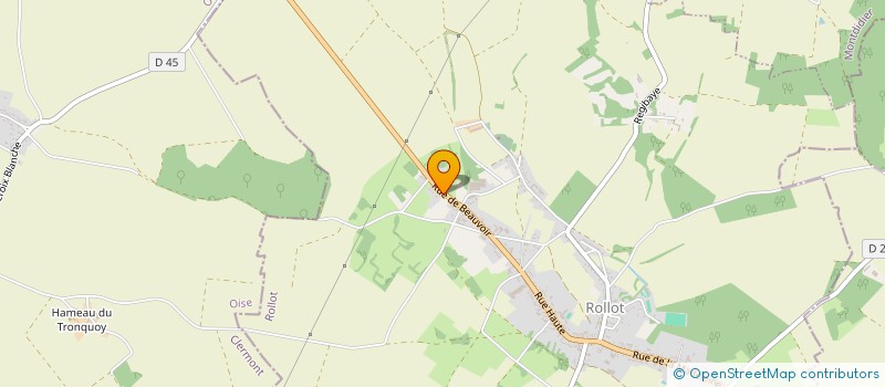 localisation de l'entreprise TP44  ROLLOT