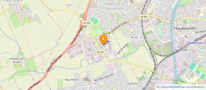 localisation de l'entreprise TPB à HALLENNES-LEZ-HAUBOURDIN
