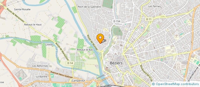 localisation de l'entreprise TPB FLM  BEZIERS