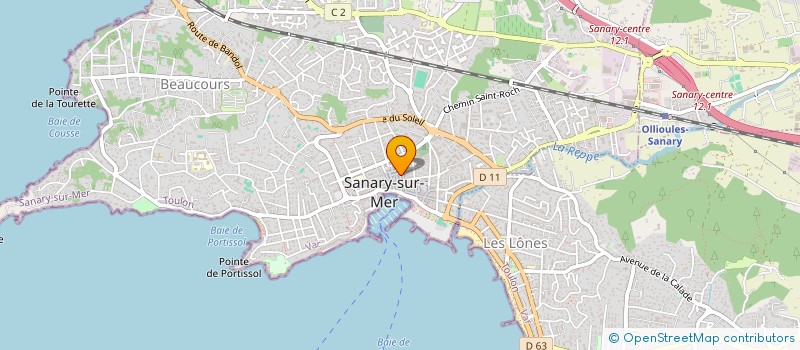 localisation de l'entreprise TPC à SANARY-SUR-MER