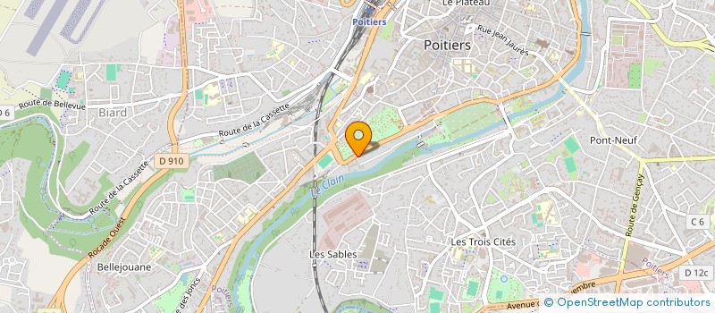 localisation de l'entreprise TPC - ASSO à POITIERS