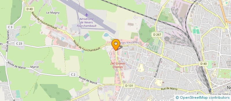 localisation de l'entreprise TPC FINANCES à NEVERS
