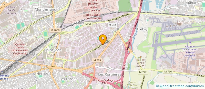 localisation de l'entreprise TPC OLYMPIC  CLERMONT-FERRAND