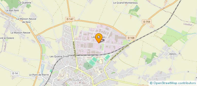 localisation de l'entreprise TPC TOLERIE PRECISION CARLIER à LOUDUN