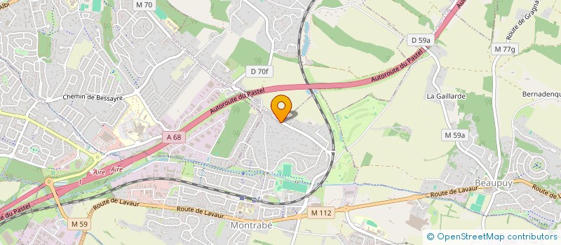 localisation de l'entreprise TPCG  MONTRABE