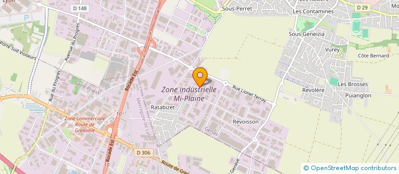 localisation de l'entreprise TPCM  GENAS