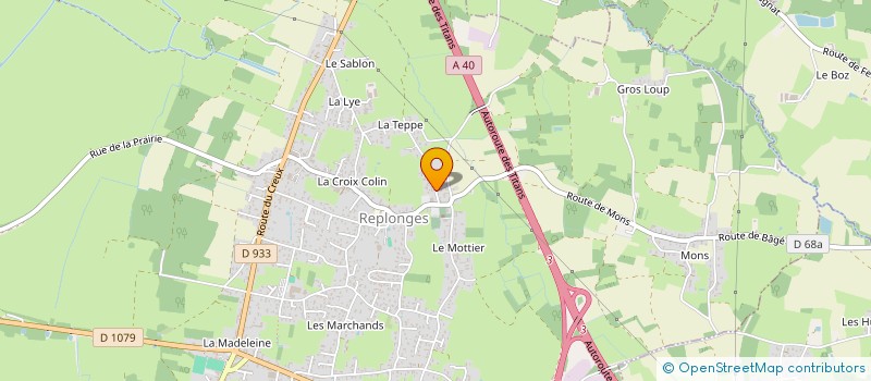 localisation de l'entreprise TPCS à REPLONGES
