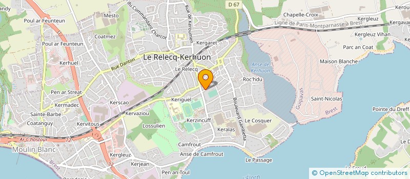 localisation de l'entreprise TPE - 29 - ACCOMPAGNEMENT à LE RELECQ-KERHUON