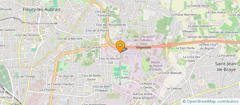 localisation de l'entreprise TPE 45  ORLEANS