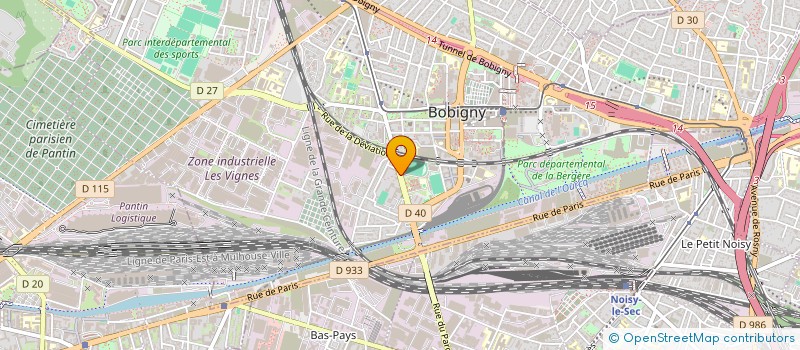 localisation de l'entreprise TPE  BOBIGNY