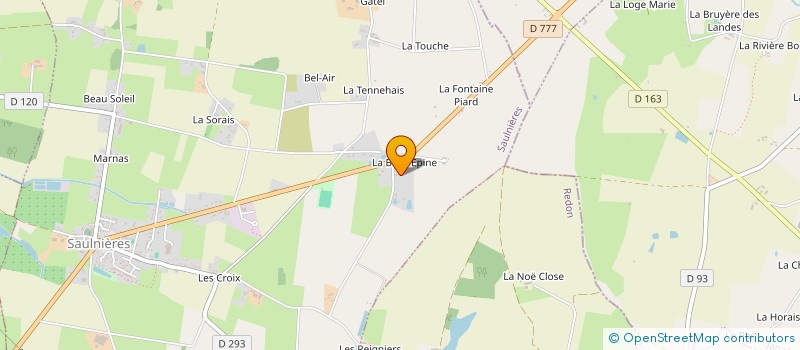 localisation de l'entreprise TPF à SAULNIERES