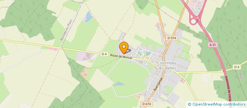 localisation de l'entreprise TPF LORN  COLOMBEY-LES-BELLES