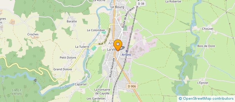 localisation de l'entreprise TPFC  CHAUMONT-LE-BOURG